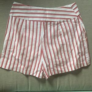 Small red and white shorts. Women’s